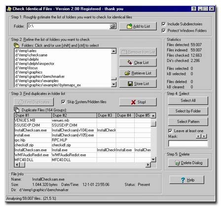 Check Identical Files Screenshot